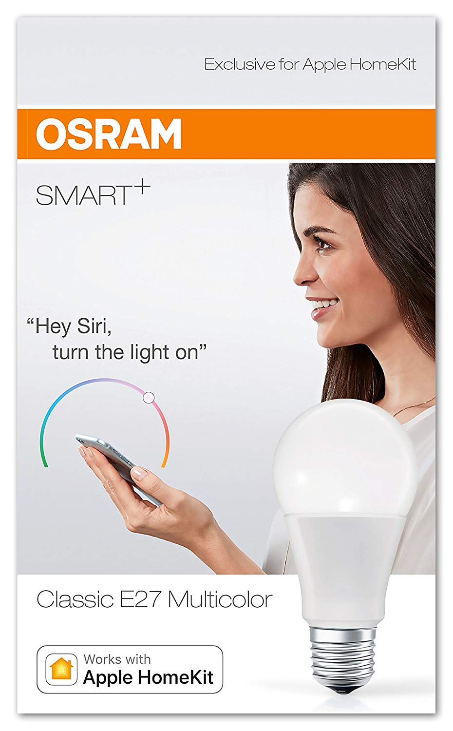 OSRAM Smart+ LED, Bluetooth Lamp with E27 Socket, Colour Change, Dimmable, 60 W Replacement, Warm White, Multicolour - Image 2