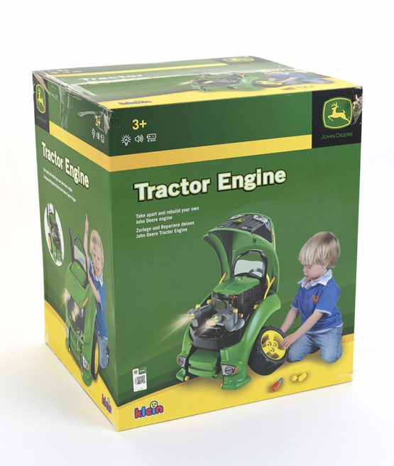Theo Klein 3916 John Deere Tractor Engine I 56-Part Reproduction of Tractor Engine with Lots of Functions for Experimenting and Learning How to Use Screws and Nuts I Dimensions: 43 x 40 x 52.5 cm - Image 4