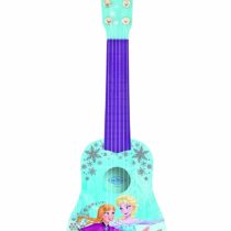 LEXIBOOK Disney Frozen Elsa My First Guitar for children, 6 nylon strings, 21’’ long, guide included, blue / purple, K200FZ