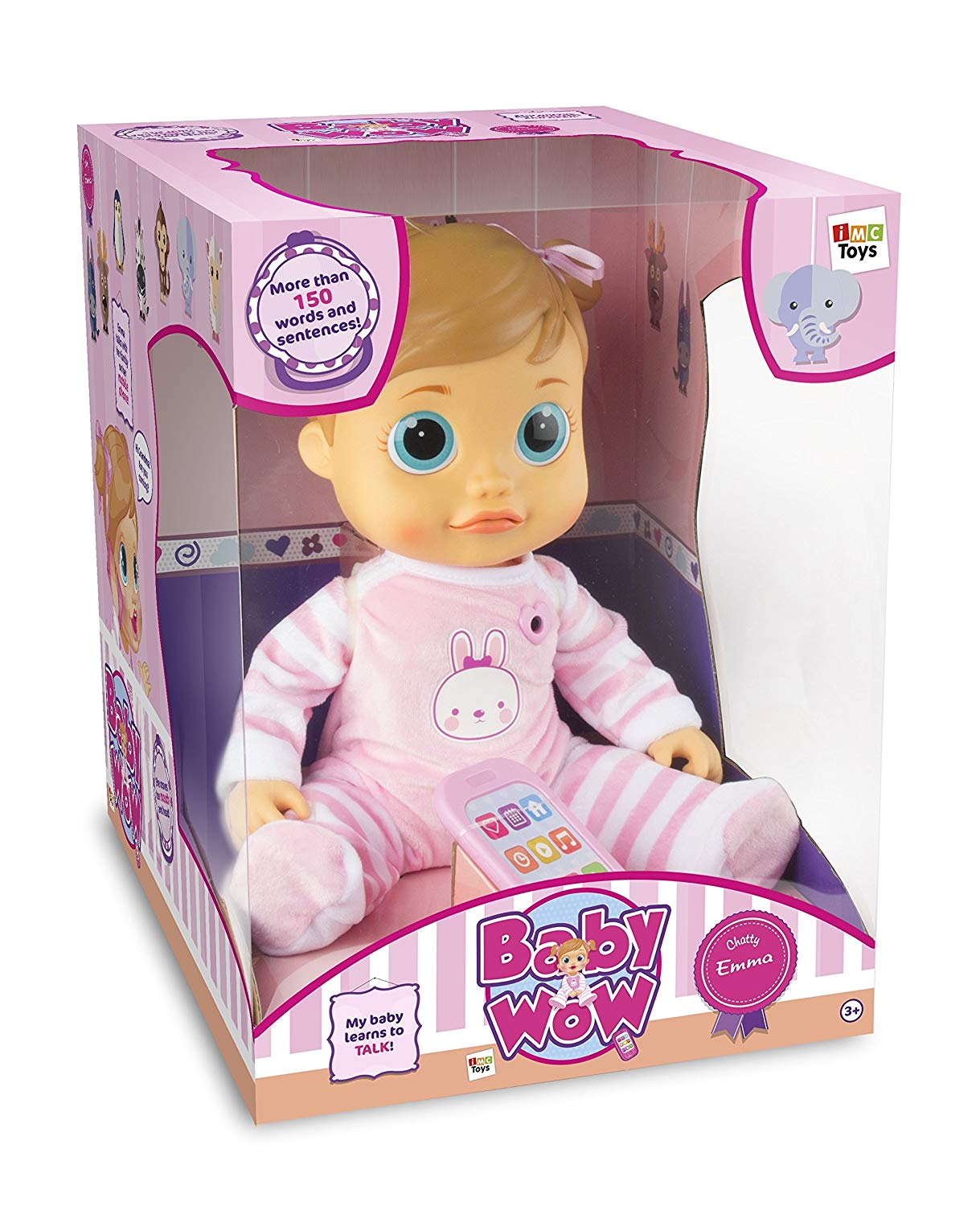 IMC Baby Wow Emma (English language version) Pink, 33.5 cm x 25 cm x 13.5 cm - Image 2