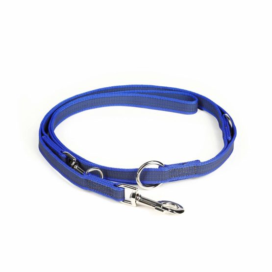 Julius-K9 216GM-B-DP Color & Gray Super-Grip Leash, Adjustable, 20 mm x 2.2 m, Blue-Gray - Image 3