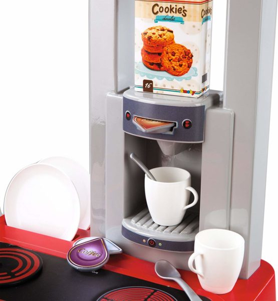 Smoby Kitchen Set Toys for Kids including 23 Play Kitchen Accessories | Cool Light and Sound Effect | Realistic Kitchen Features | Ages 3+ - Image 3