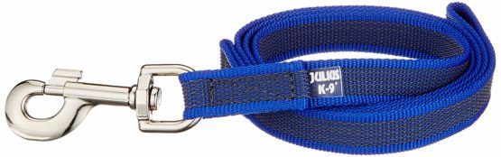 Julius-K9 216GM-B-1-2 Color & Gray Super-Grip Leash with Handle, 20 mm x 1.2 m, Blue-Gray