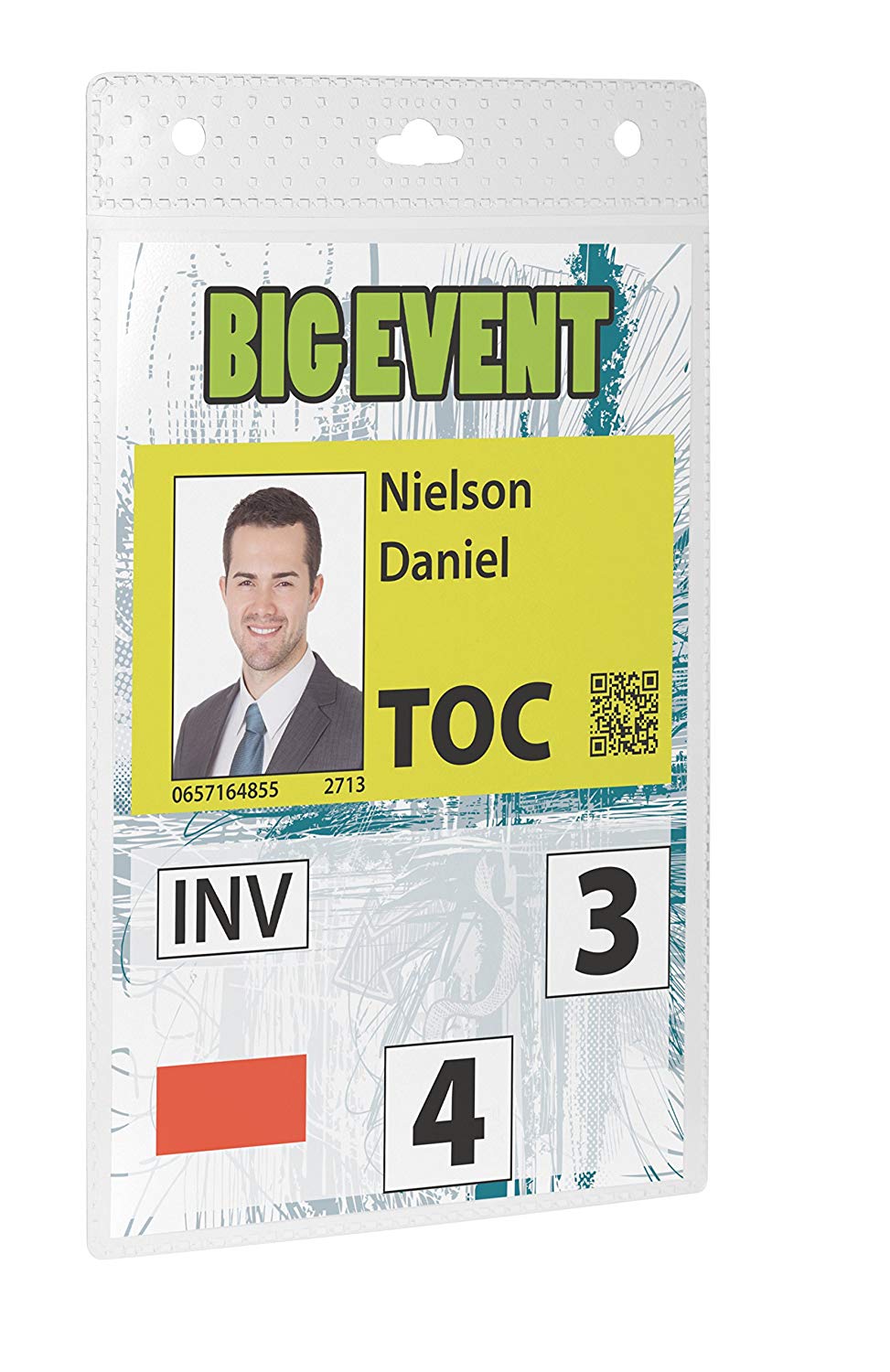 Durable Event Name Badge A6 Transparent, 105 x 148 mm - Image 4