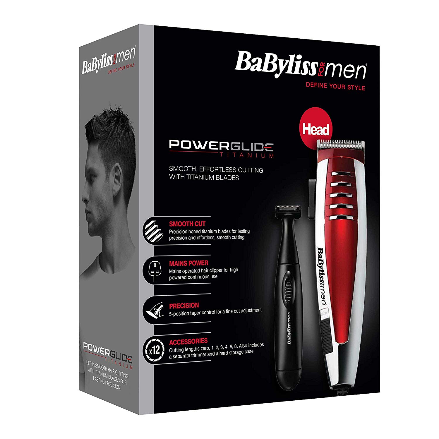 BaByliss for Men PowerGlide Titanium Hair Clipper – BigaMart