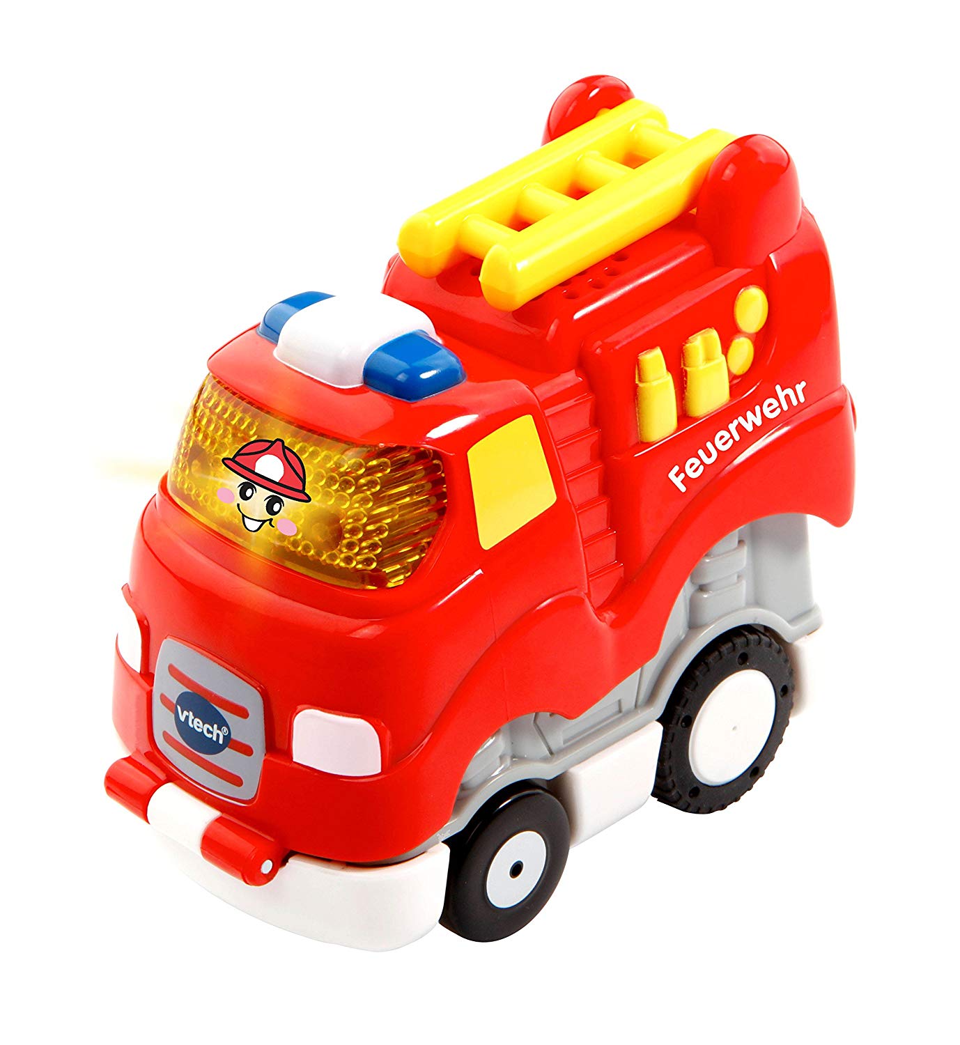 Vtech TUT TUT Baby Speedster, Press and Go Fire Brigade, Toy Car with Music, Light Up Button and Exciting Sounds