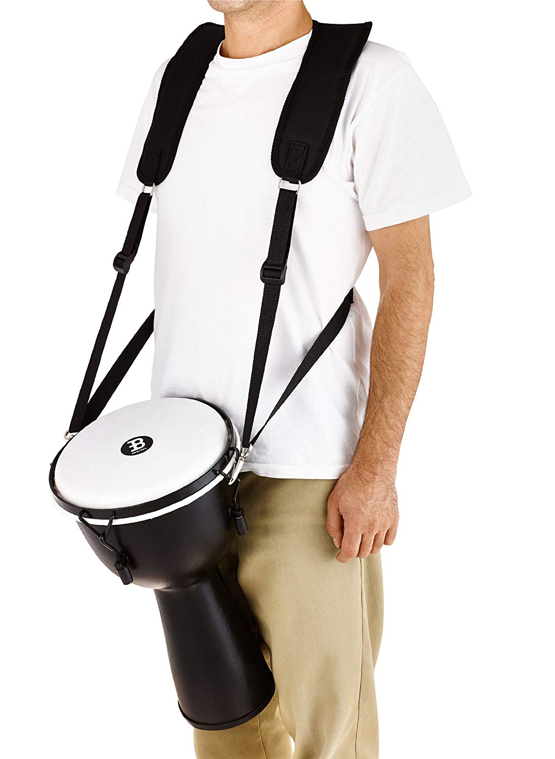 Meinl Percussion Professional Djembe Strap - Shoulder Strap for Djembes - Adjustable - Padded - Nylon, Black (MDJS2) - Image 2