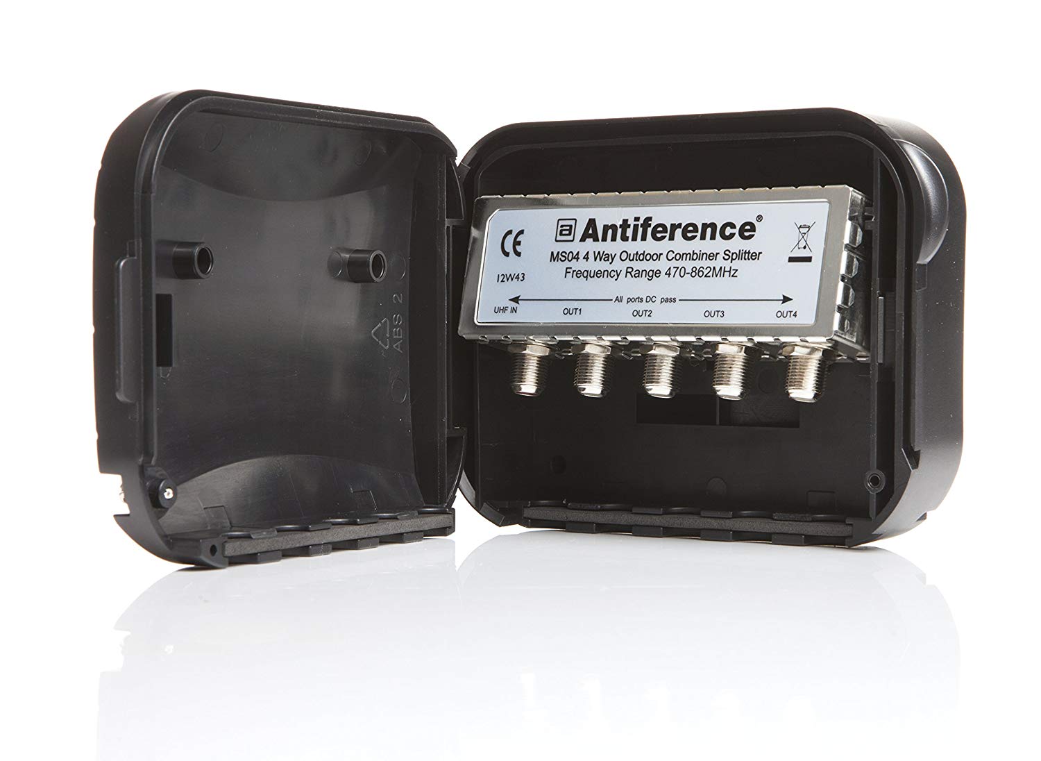 Antiference MS04LTE 4 Way FType Connections External TV Aerial