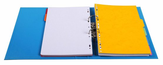 Exacompta Prem'Touch PVC Lever Arch Files, A4, 50 mm Spine, 2 Rings - Assorted Vivid colours, Pack of 10 - Image 3