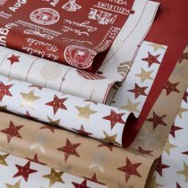 B&P Italy Assortment of 10 Sheets 70 x 100 cm for Gift Boxes, Colour Red, High Quality Polypropylene Paper