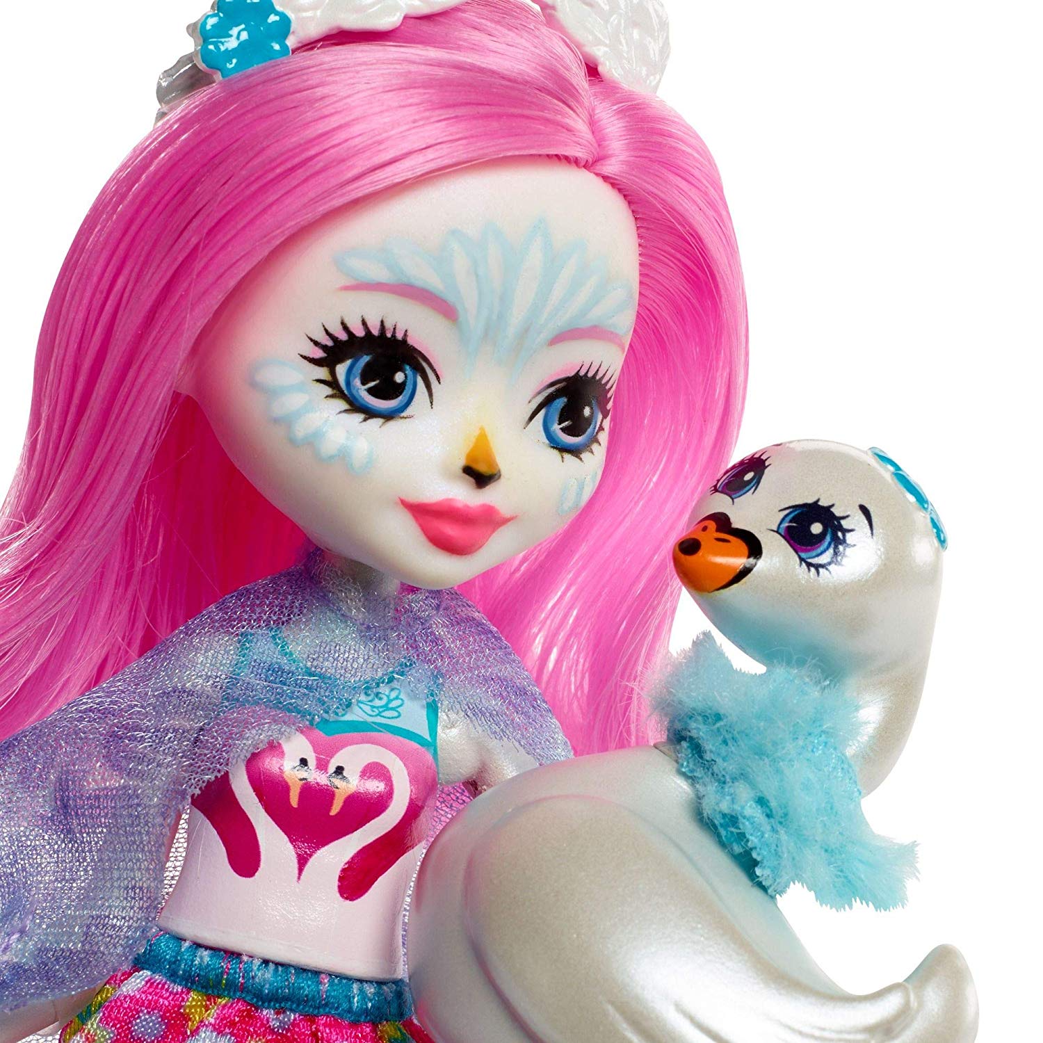 Enchantimals FRH38 Saffi Swan Doll and Poise Figure, Multi-Colour, Multicolor, Sin talla - Image 3