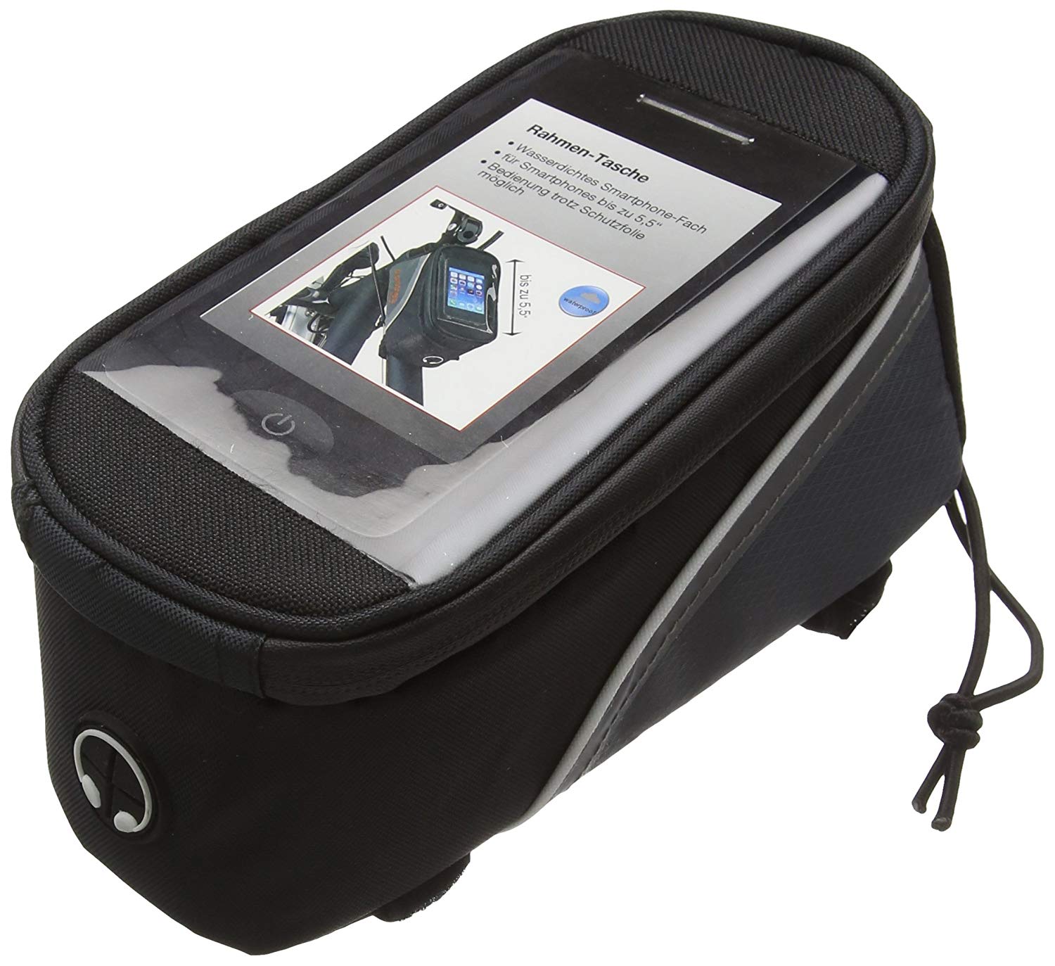 Prophete Frame Bag with Waterproof Compartment - Black - Image 2