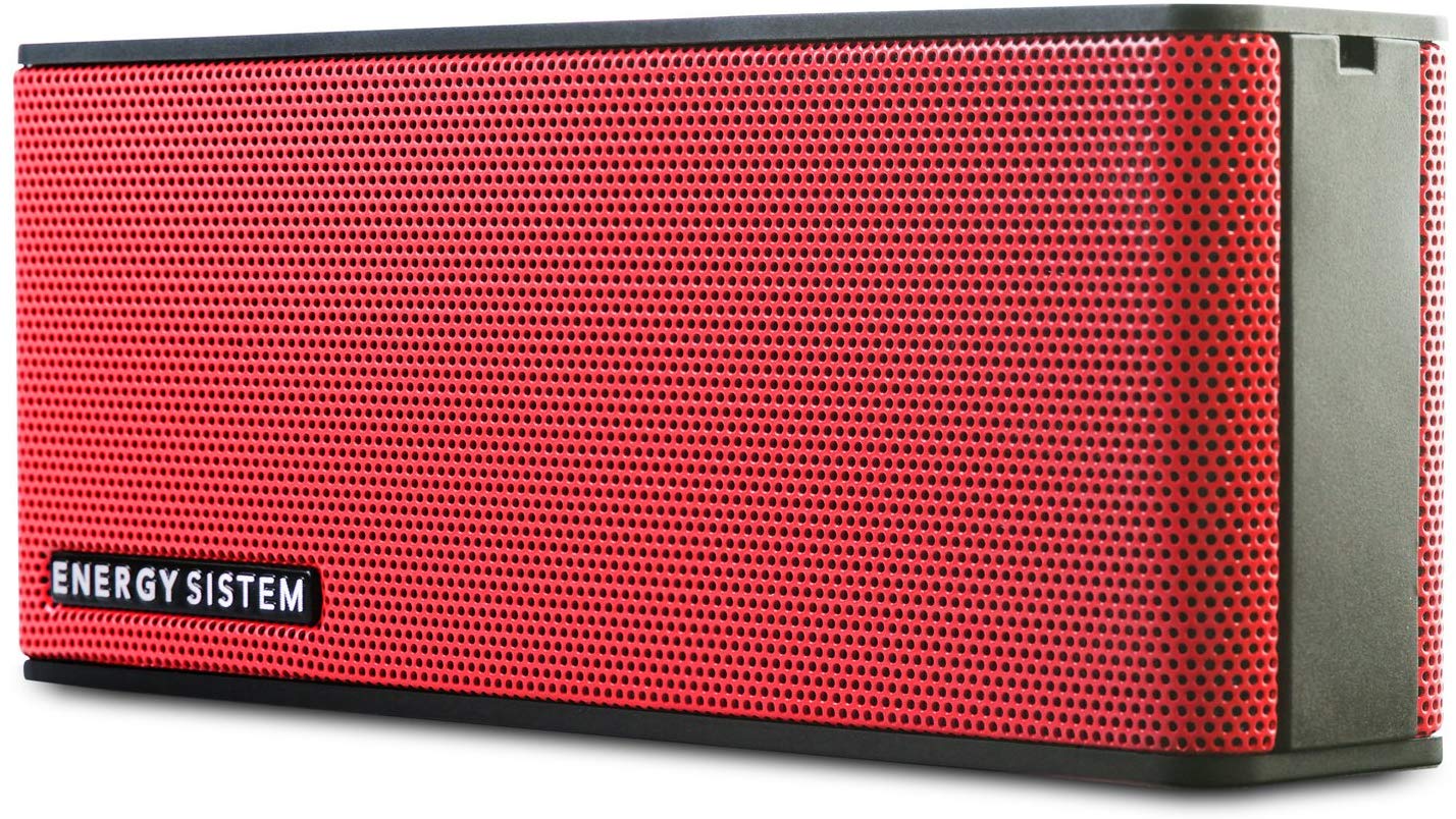 Energy Sistem Music Box B2 Bluetooth Coral (Audio-In, Hands-Free, Long-Life Battery), Red Coral, 2.0 - 6 W