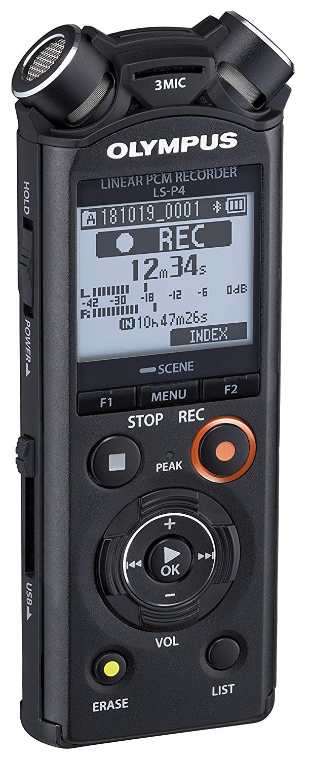 Olympus V409160BE000 LS-P4 Hi Res Audio Recorder - Image 3