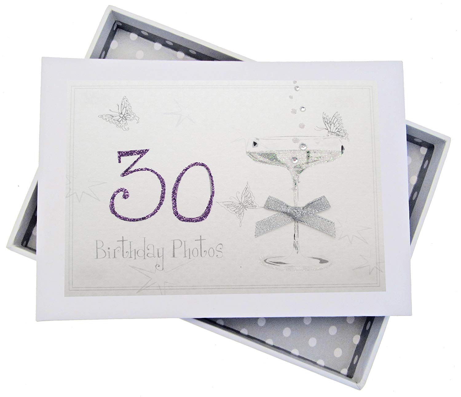 White Cotton Cards PHOTO ALBUM, Card, Plastic, 12.5x17.5x2.5 cm