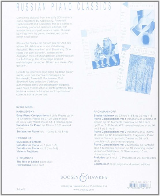 BOOSEY & HAWKES THE RUSSIAN SCHOOL OF PIANO PLAYING VOL.1 PART 2 Educational books Piano - Image 2