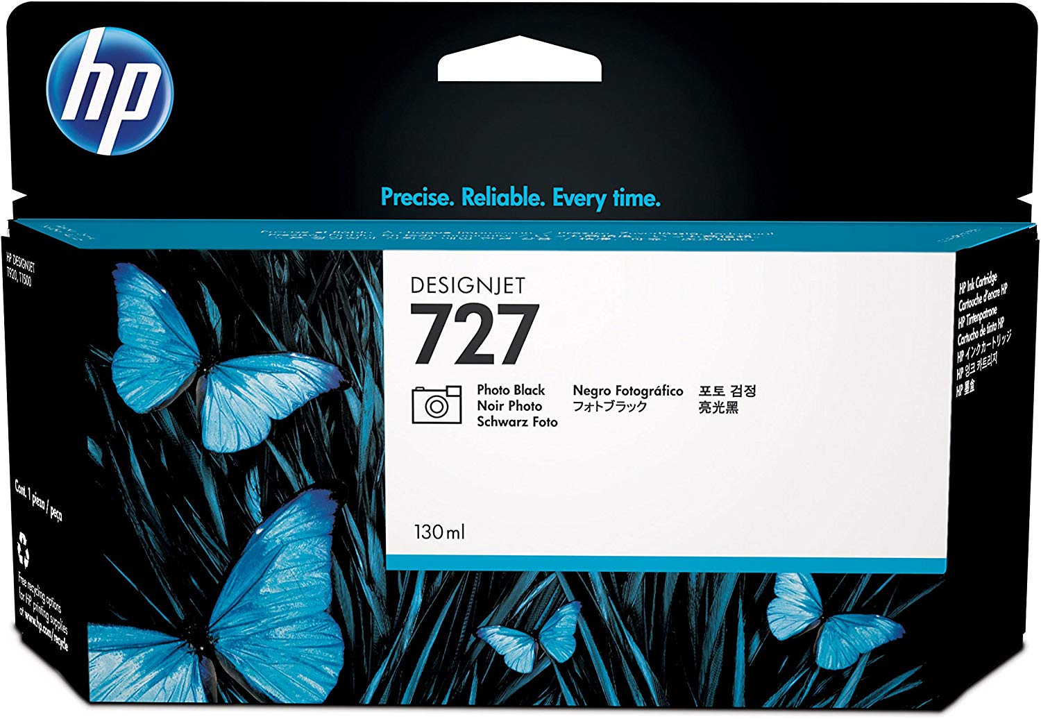 HP 727 B3P23A Photo Black 130-ml Genuine HP DesignJet Ink Cartridge with original HP Ink, for HP DesignJet T2500 - Image 4