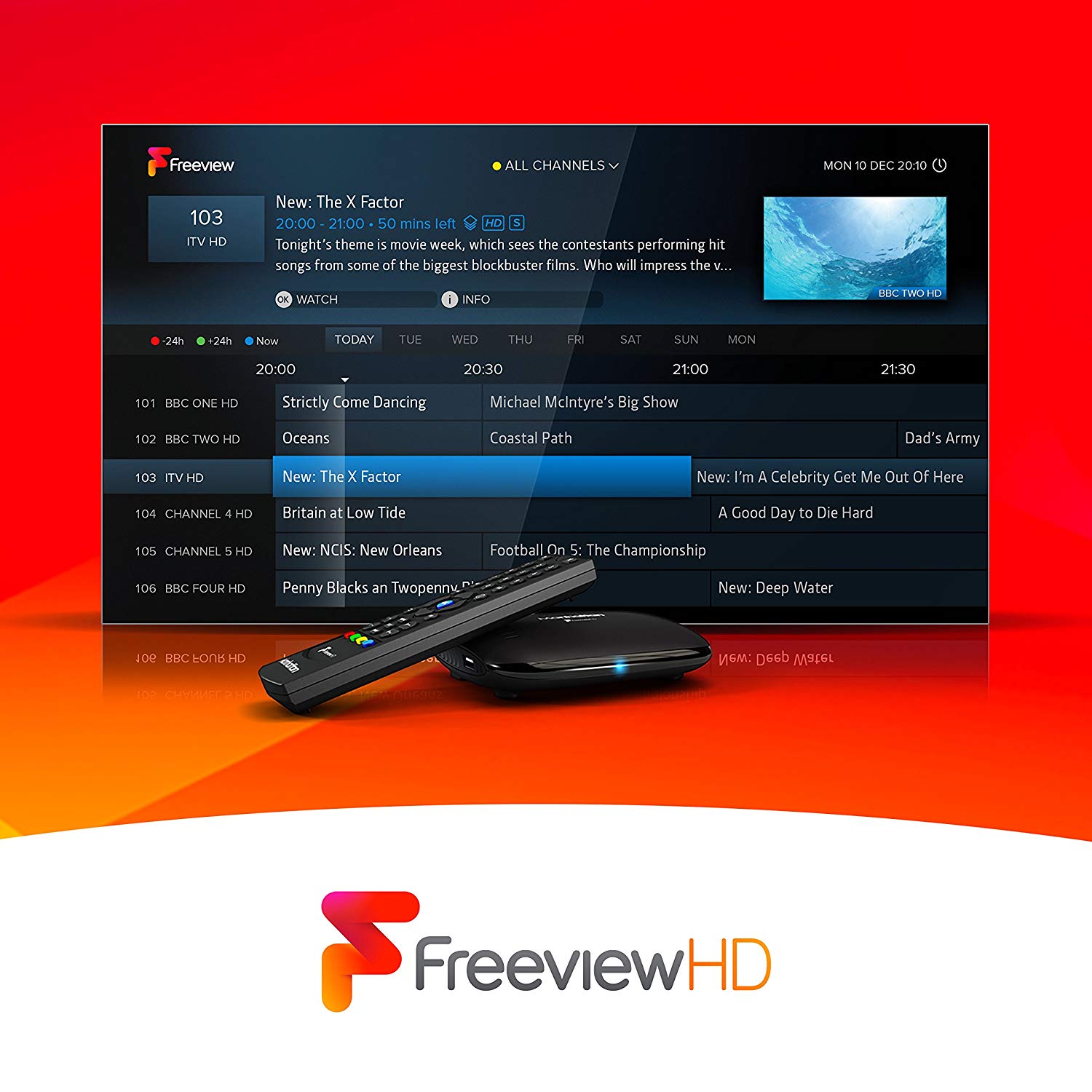 Manhattan T1 Freeview HD Box, Black - Image 3