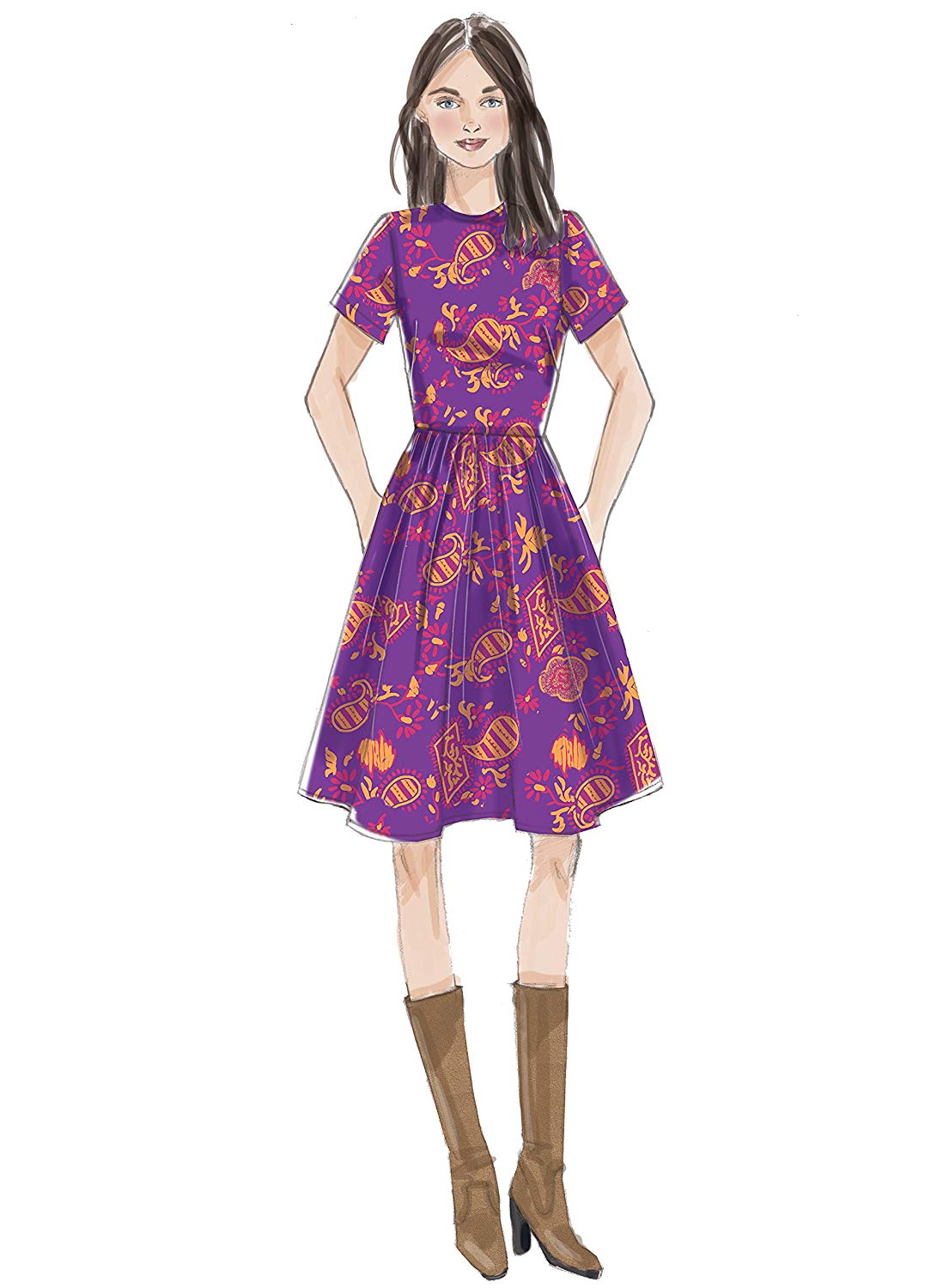 Vogue Patterns 9197 E5 Misses Dress,Sizes 14-22, Tissue, Multicoloured, Multicolor, 15.00 x 0.5 x 22.00 cm - Image 3