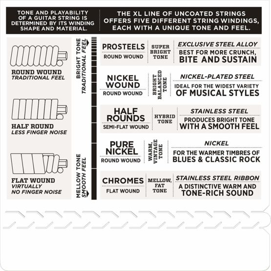 D'Addario EPS540 XL ProSteels Light Top/Heavy Bottom (.010-.052) Electric Guitar Strings - Image 4