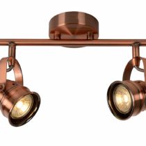 Lucide CIGAL - Ceiling Spotlight - Ø 9 cm - LED - GU10 - 2x5W 2700K - Copper