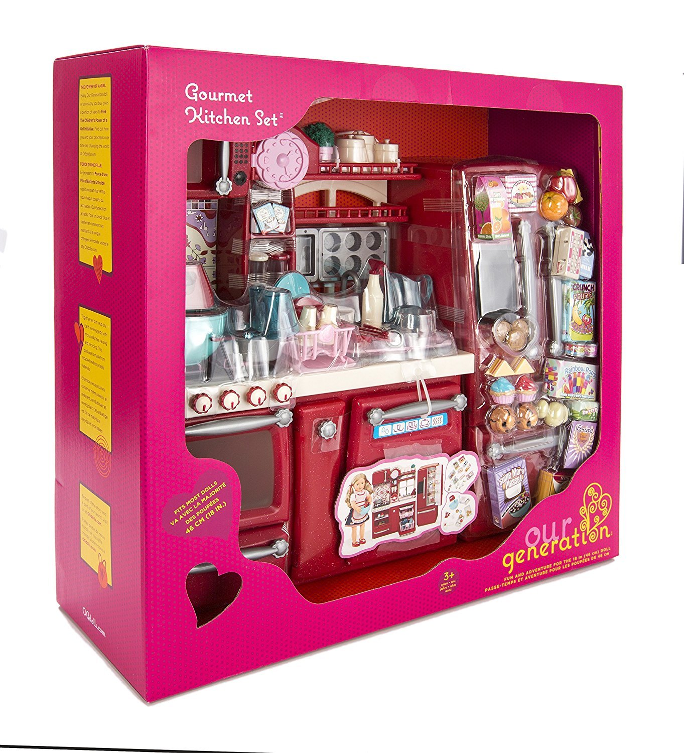 our generation gourmet kitchen set red