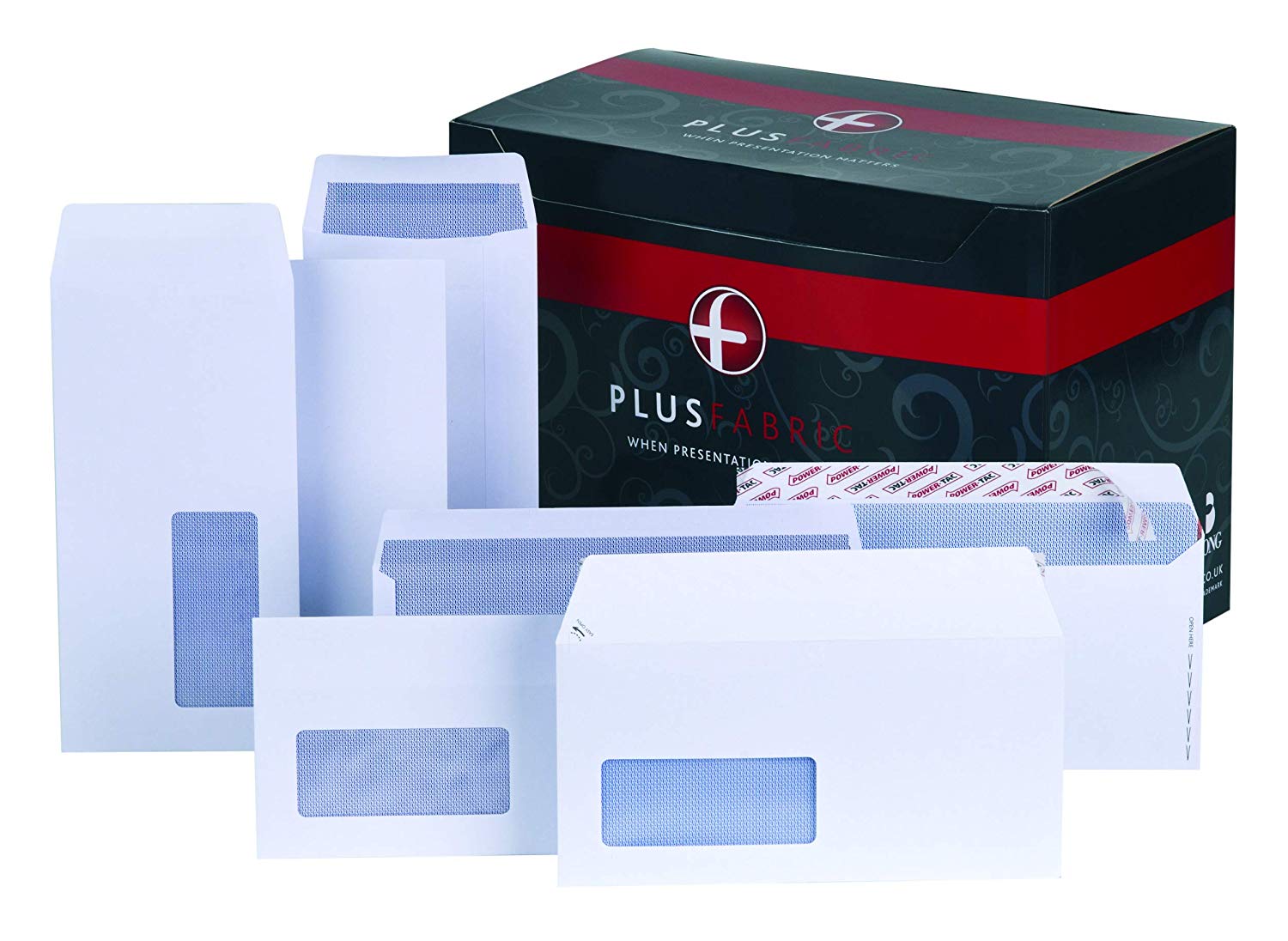 Plus Fabric DL Prestige White 120gsm Window Self Seal Wallet Box of 250 Envelopes - Image 3