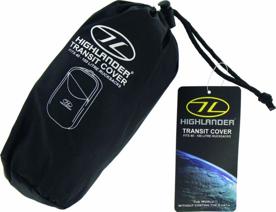 Highlander Waterproof Unisex Outdoor Travel Rucksack Transit Cover available in Black - One Size - Image 3