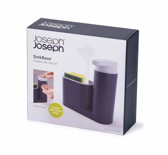 Joseph Joseph 85090 SinkBase Sink Tidy Set, Grey, 2-Piece , Small - Image 2