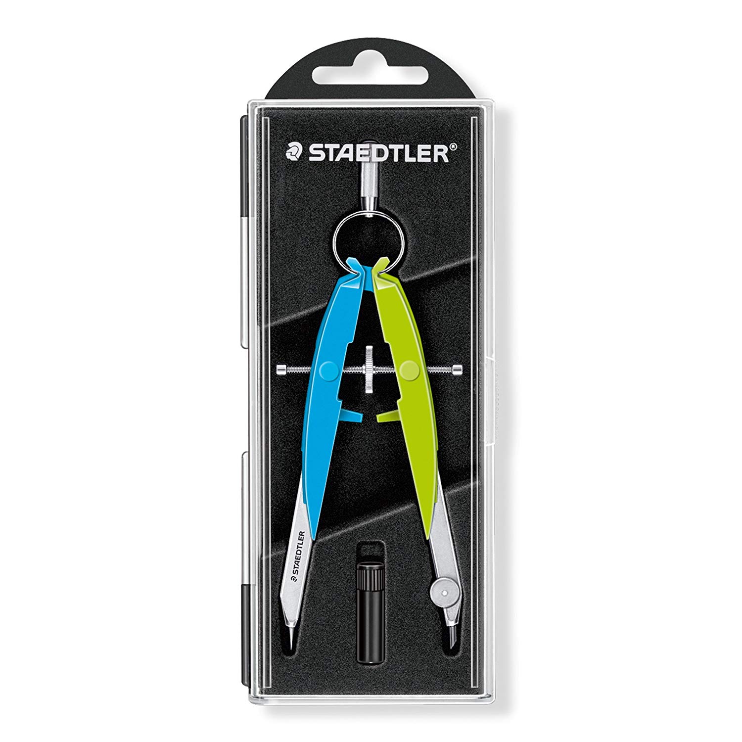 Staedtler 556 00-N1 Mars Compass, neon Green/Blue, blue / green, Standard