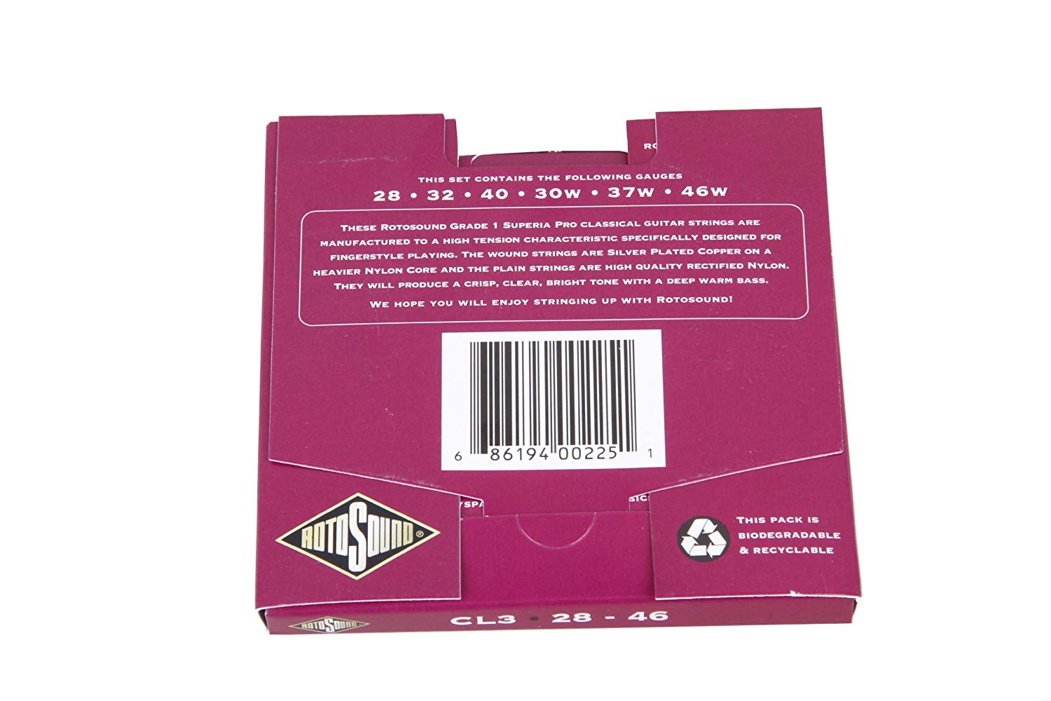 Rotosound CL3 Superia Classical Pro High Tension Set, Silber - Image 2