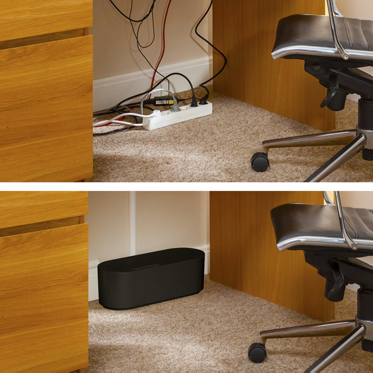 DLine Cable Tidy Box Hide and Conceal Extension Blocks and Electrical