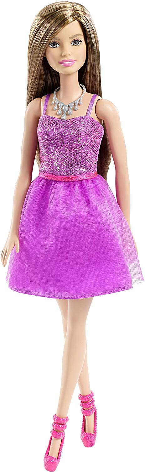 Barbie Mattel DGX81 Doll Glitz Dress purple, Pink,purple