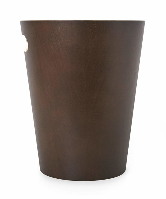 Woodrow 2 Gallon Modern Wooden Trash Can Wastebasket or Recycling Bin for Home or Office, Espresso - Image 3