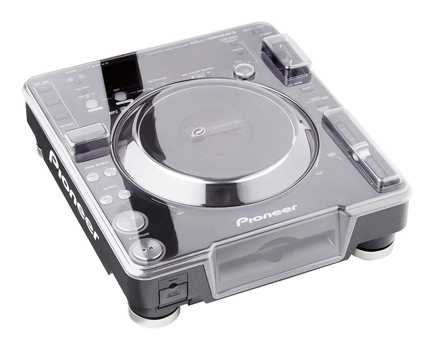 Decksaver Cover for Pioneer DJ CDJ-1000, Super-Durable Polycarbonate Protective lid in Smoked Clear Colour, Made in The UK