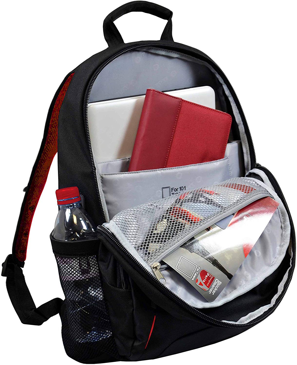Port Designs Houston Padded Protective Backpack for 15.6-Inch Laptops, Black - Image 2