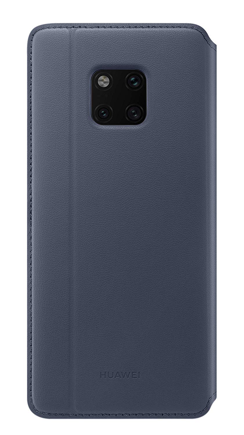 Huawei Flip Folio Textured Wallet Cover/Case for Mate 20 Pro, Deep Blue - Image 2