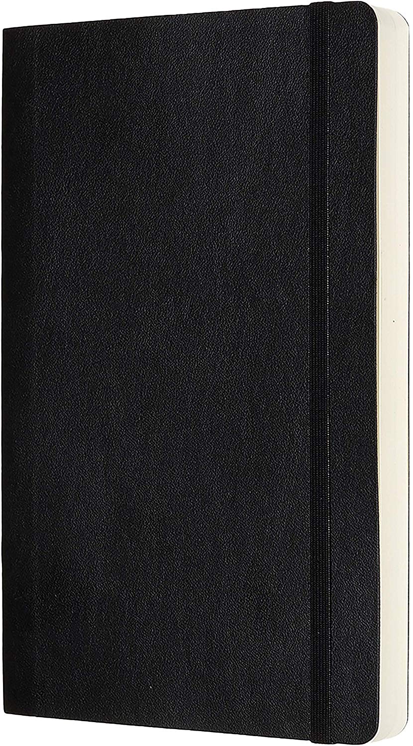 Moleskine, Classic Expanded Dotted Paper Notebook, Soft Cover and Elastic Closure Journal, Color Black, Size Large 13 x 21 A5 - Image 2