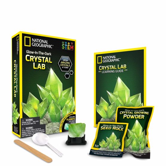 National Geographic JM00600 NG Green Glow in The Dark Crystal Growing Lab