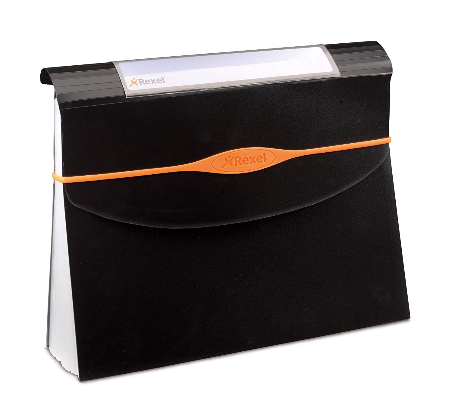 Rexel Optima Expander File, 13-Part, 500 Sheet Capacity, A4 Size - Black - Image 2