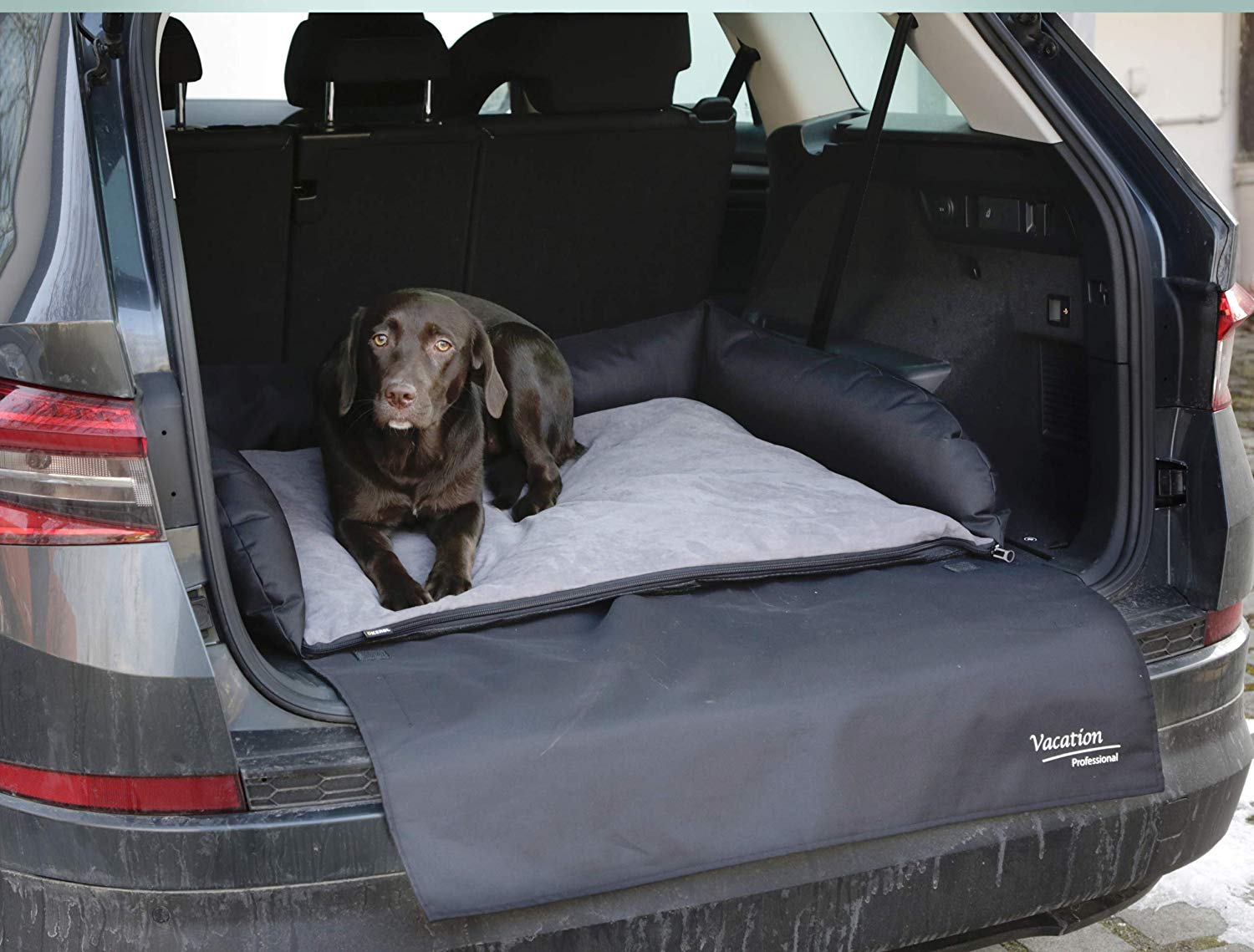 Kerbl Dog Car Bed, 80 x 60 cm, Black, 80 x 60 x 15 cm (L x W x H) - Image 4