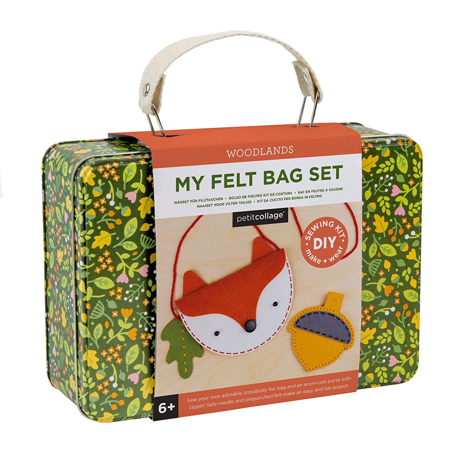 Woodlands Fox My Felt Bag Set, Red, 2.76 x 5.83 x 8.27 inches