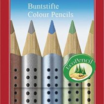 Faber-Castell 110993 5 Jumbo Grip Metallic Colour Pencil