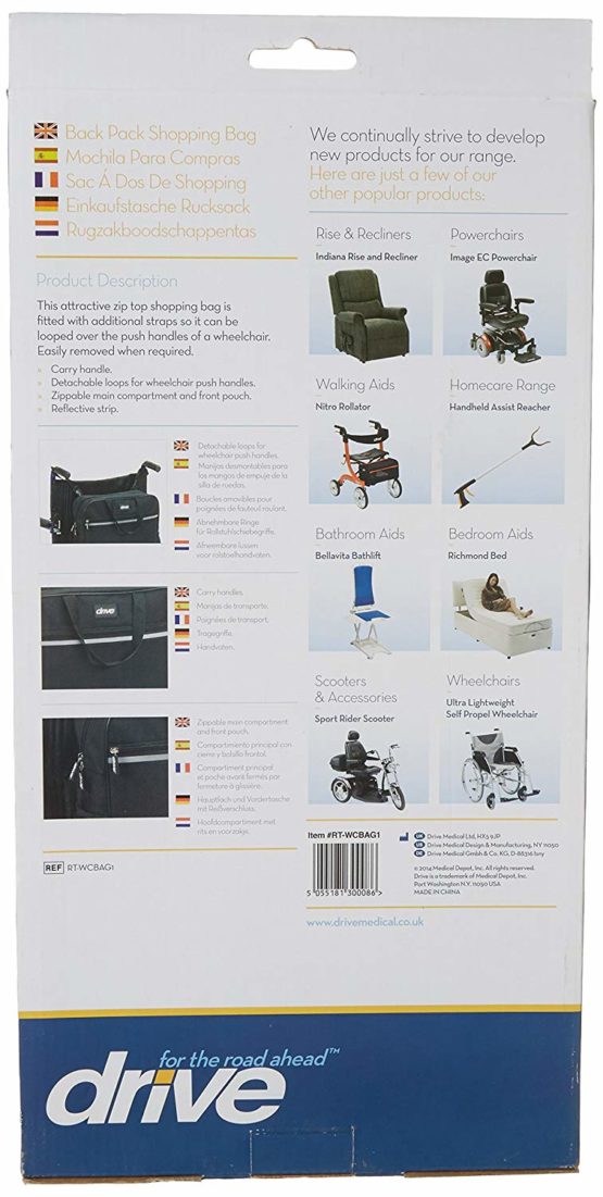 Drive Electric / Manual Wheelchair Back Pack Shopping Bag - Image 2