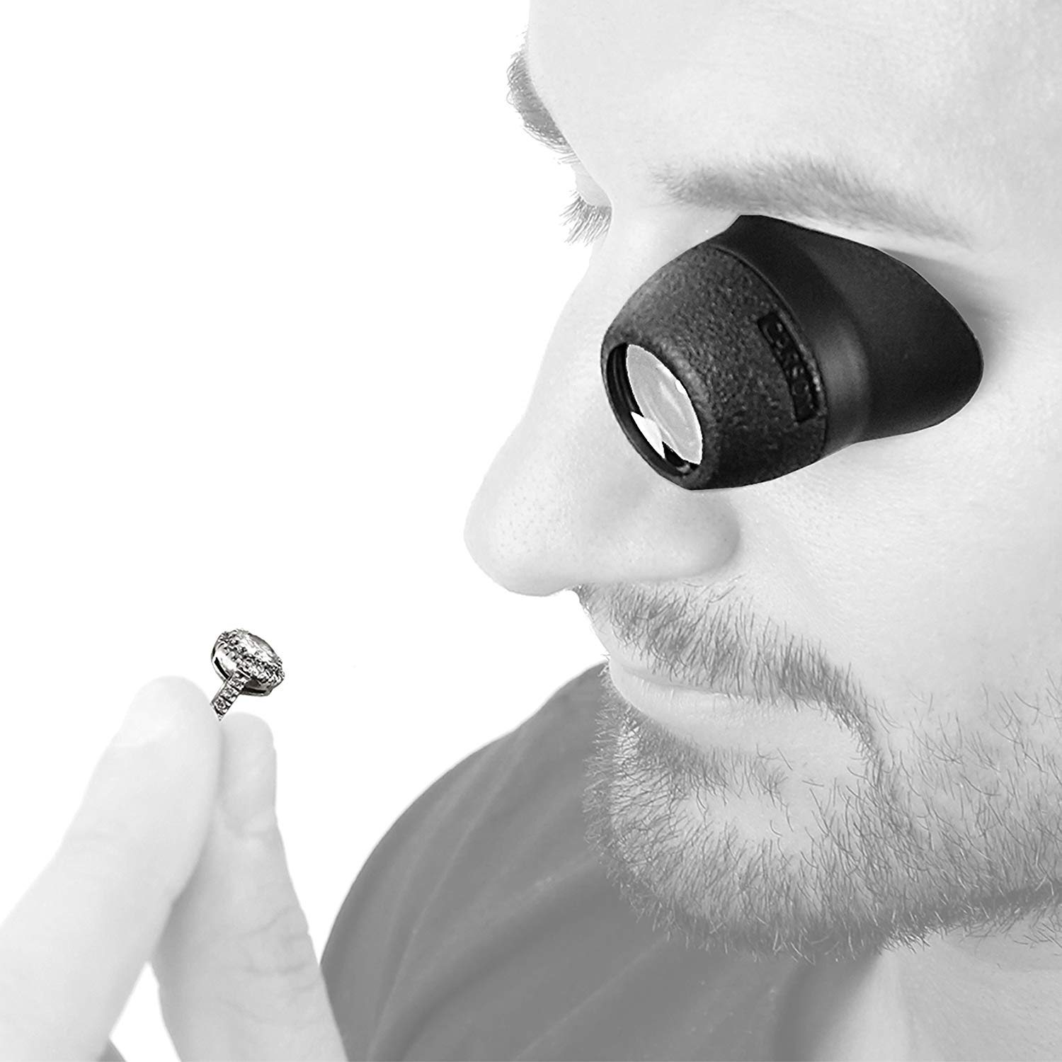 Carson ML-20 MagniLoupe Eye Loupe Magnifier Set including Smartphone Digiscoping Clip - Black - Image 3
