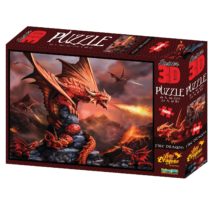 Anne Stokes Fire Dragon 3D Jigsaw Puzzle 500 Piece Multi-colour