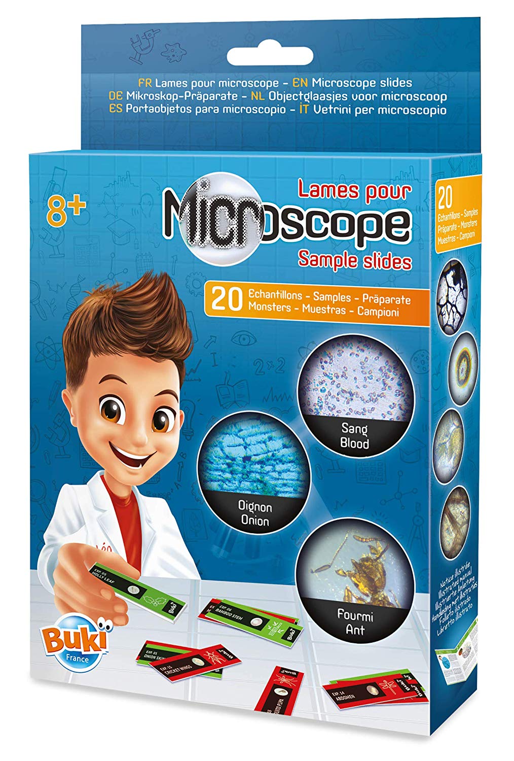 BUKI France MR001 - Microscope Slides, Red
