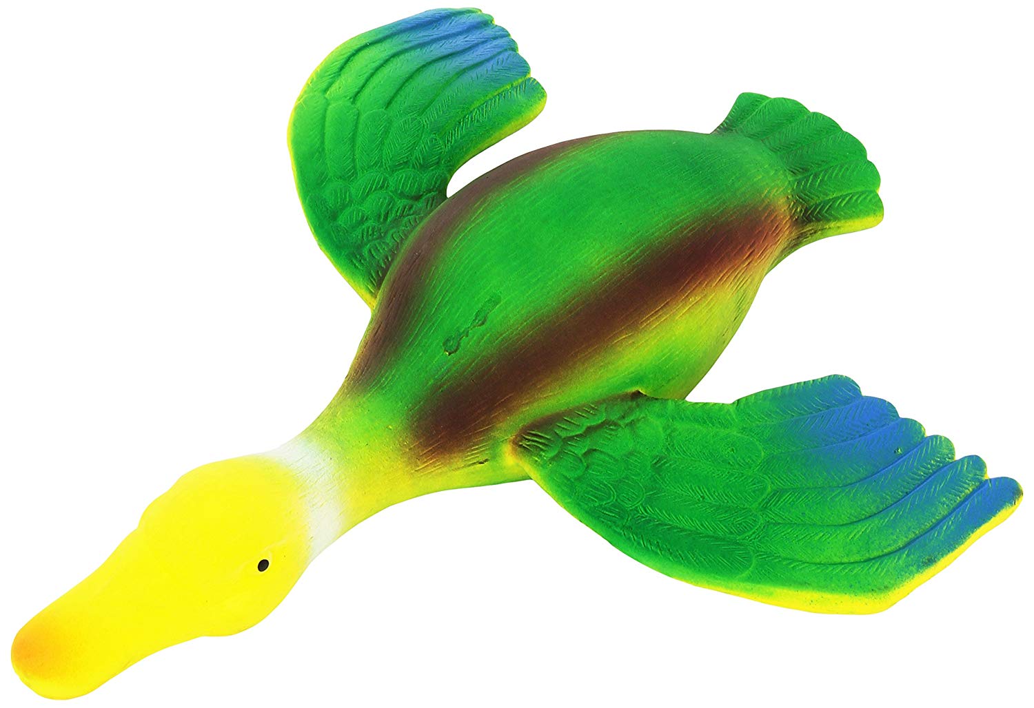 Trixie Duck Original Animal Sound, 30 cm, Latex, Green, Red Yellow