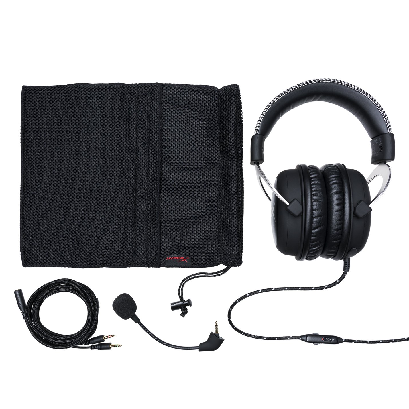 HyperX HX-HSCL-SR Cloud Silver Pro Gaming Headset with in-line volume control for PC/Xbox one/PS4, silver - Image 2