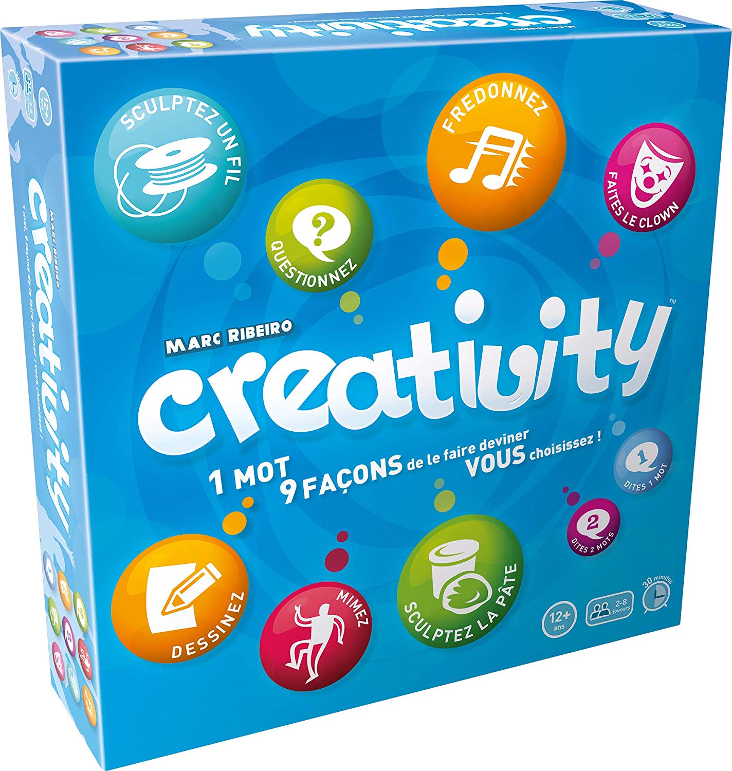 Creativity - Asmodee - Board Game - Mood Game, Party Game, 26.6 cm x 6 cm x 26.6 cm
